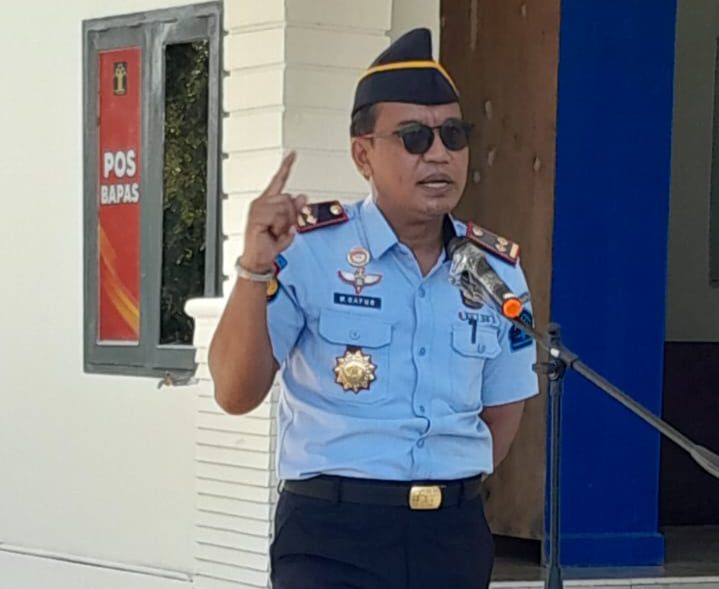 Kalapas Ampana Pimpin Apel Pagi Ingatkan Target Pemenuhan Daduk B03 Pada Aplikasi ERB