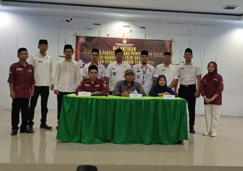 7 Petugas Lapas Ampana Dilantik Sebagai KPPS Pemilu 2024
