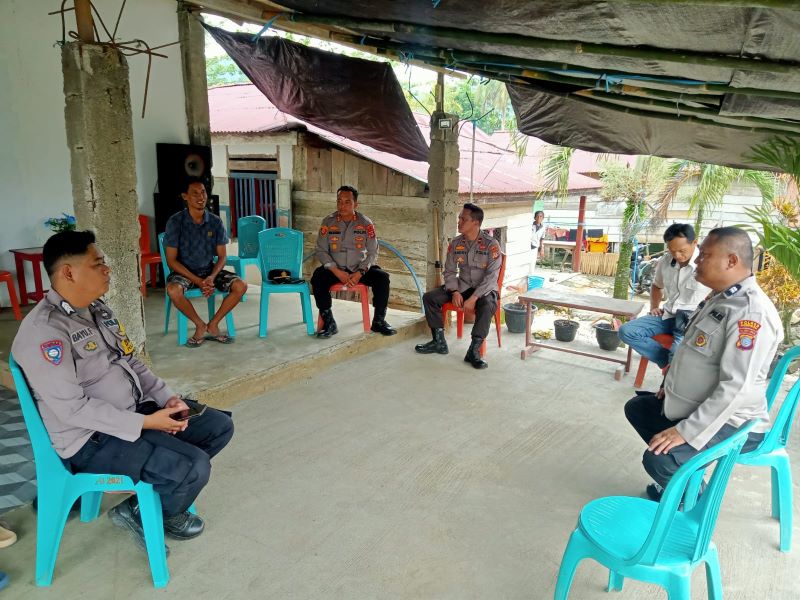 Patroli Dialogis, Kapolsek Petasia Sambangi Perayaan Padungku di Kecamatan Petasia Barat