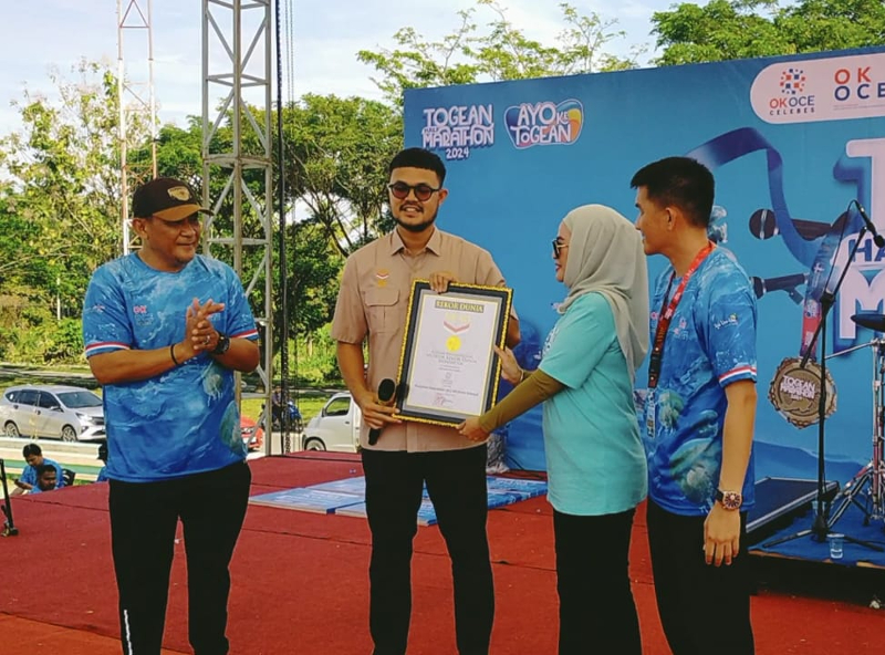 Senam Togean "Manyala Ampana" Masuk Rekor MURI , Pj. Sekda Ucapkan Apresiasi