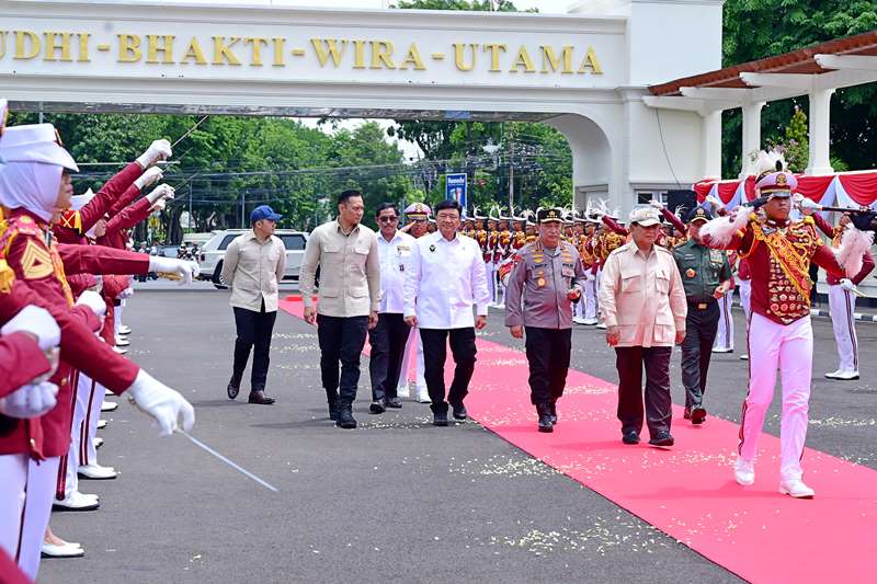 Presiden Prabowo Disambut Meriah di Pembukaan Apel Kasatwil Polri 2024