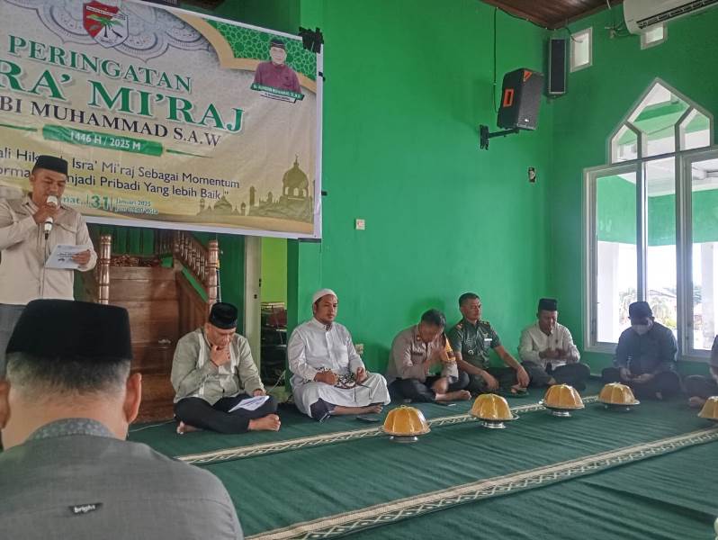 Wakapolres Touna Hadiri Peringatan Isra’ Mi’raj Nabi Muhammad SAW 1446 H Tahun 2025 Tingkat Kabupaten Touna