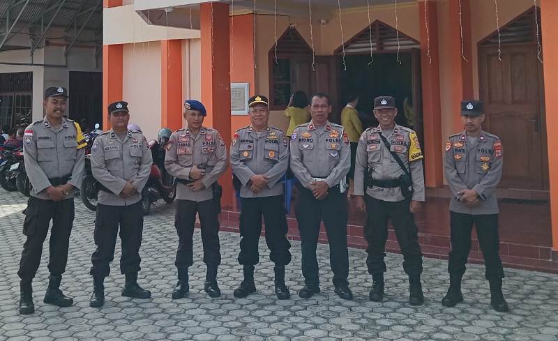 Amankan Ibadah Hari Raya Paskah, Polres Touna Kerahkan Sejumlah Personel