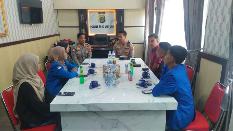 Polres Touna Siap Dukung Program PMII dan Jamin Kebebasan Beraspirasi
