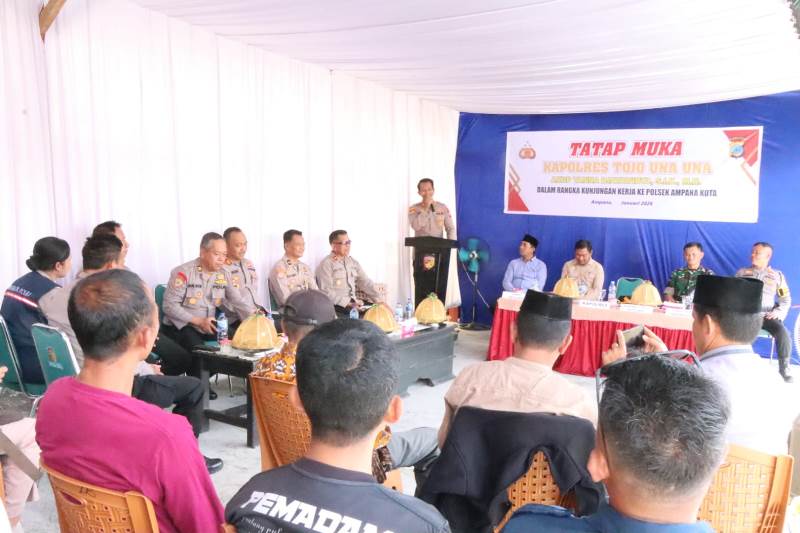 Kunjungan Kerja di Ampana Kota, Kapolres Touna Soroti Narkoba dan Layanan Publik