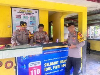 Karendalopsres AKP Kukuh Apresiasi Kinerja Personel di Pos Pelayanan Malotong