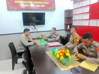 Polres Touna Terima Kunjungan Tim Audit Itwasda Polda Sulteng Terkait Operasi Ketupat 2026